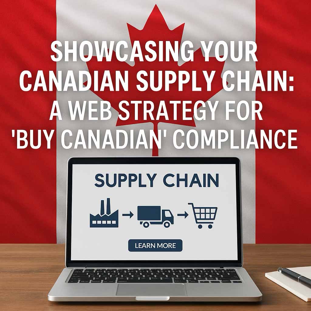 Support Canadian business banner for promoting local entrepreneurship.